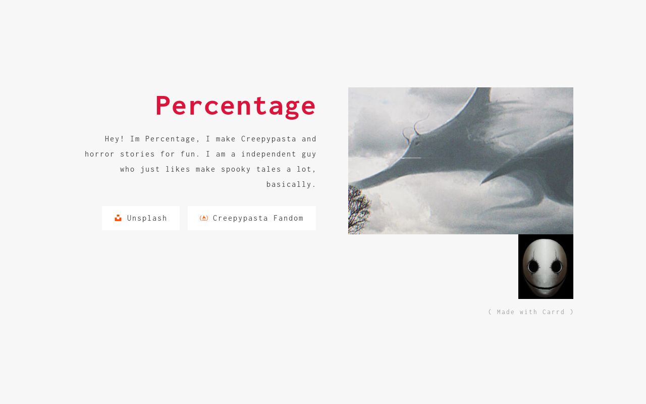 Carrd profile picture for @percentage